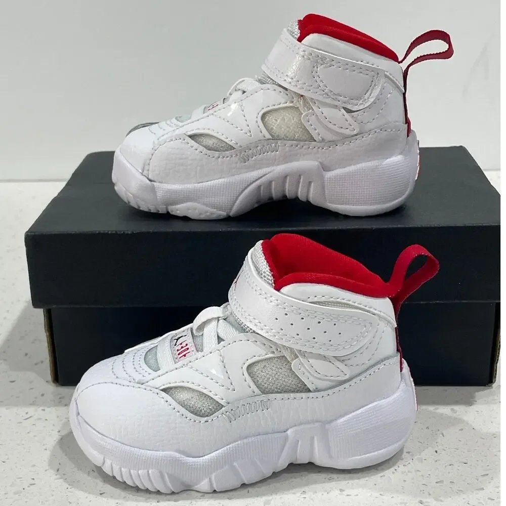 NEW Air Jordan Jumpman Two Trey 4C Toddler White/Red (DQ8433 160)